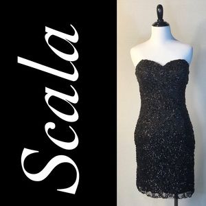Scala Black Evening Dress